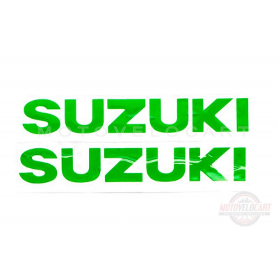 Наклейка   буквы   SUZUKI   (19х5см, 2шт, зеленый)   (#HCT10001), шт