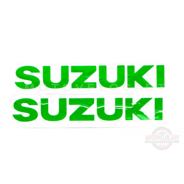Наклейка   буквы   SUZUKI   (19х5см, 2шт, зеленый)   (#HCT10001), шт