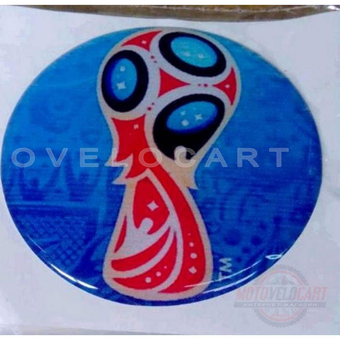 Наклейка   FIFA 2018 WORLD CUP   (7x6см, силикон)   (#SEA), шт