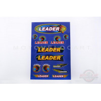 Наклейки (набор)   LEADER   (33х22см, синие)   SEA