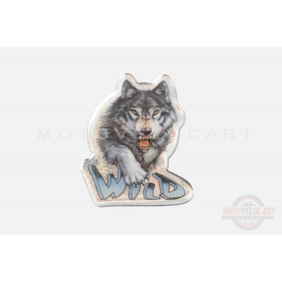 Наклейка декор WOLF (8х6см) (силикон) (#SEA), шт Наклейка декор WOLF (8х6см) (силикон) (#SEA), шт