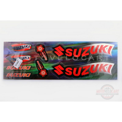 Наклейки (набор)   Suzuki   (48х16см, разноцветные)   SEA