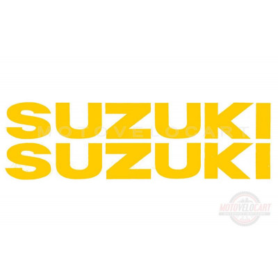 Наклейка буквы SUZUKI (19х5см, 2шт, желтые) (#HCT10001) Наклейка буквы SUZUKI (19х5см, 2шт, желтые) (#HCT10001)