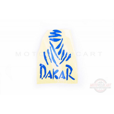 Наклейка   логотип   DAKAR   (9x11см, синяя)   (#HCT20011)