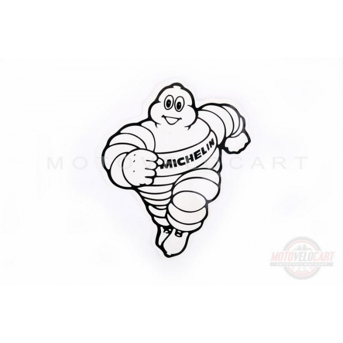 Наклейка   логотип   MICHELIN   (12x13см)   (#0148)