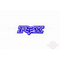 Наклейка   логотип   FOX   (7x1см, 20шт, синий)   (#4907)