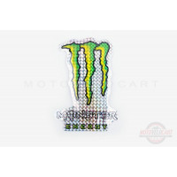 Наклейка   логотип   MONSTER ENERGY   (12x17см, голограмма)   (#7312A)