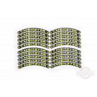 Наклейка   на колесо 10   MONSTER ENERGY   (12x1см, 20шт, желтая)   (#6059D)