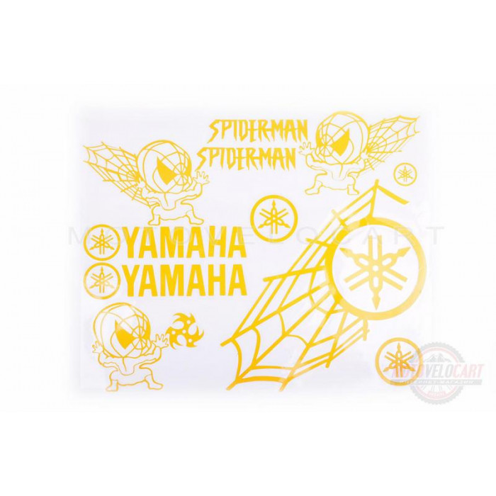 Наклейки (набор)   декор   YAMAHA SPIDER   (35х28см, желтые)