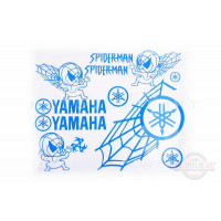 Наклейки (набор) декор YAMAHA SPIDER (35х28см, синие) Наклейки (набор) декор YAMAHA SPIDER (35х28см, синие)