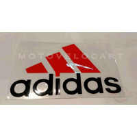 Наклейка   логотип   ADIDAS   (14x9см, красно-черная)   (#0009), шт