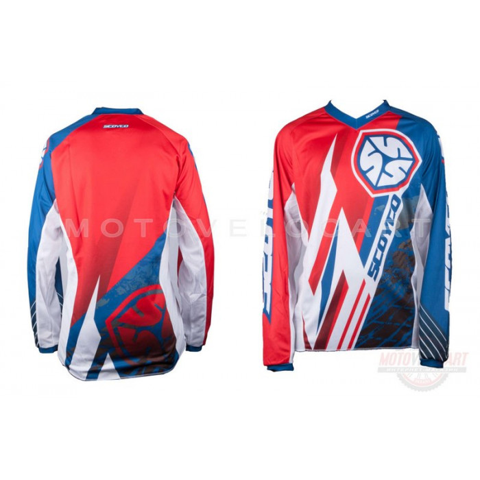 Футболка "SCOYCO" (size:XL, 100% хлопок) (мото-кроссовая)