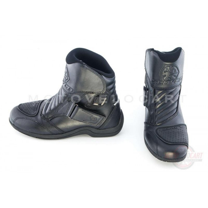 Ботинки   "SCOYCO"   (черные с липучкой, size:41)