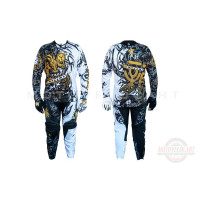 Костюм кроссовый  (черно-белый size XL)   SCOYCO