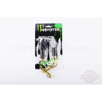Повороты светодиодные (пара) стреловидные (черные, прозрачные) "MONSTER ENERGY" Повороты светодиодные (пара) стреловидные (черные, прозрачные) "MONSTER ENERGY"