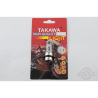 Лампа P15D-25-3 (3 уса)   12V 50W/50W   (белая)   (блистер)   (S-head)   "TAKAWA"   (mod:A)