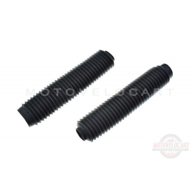 Гофры передней вилки (пара)   универсальные   L-325mm, d-40mm, D-55mm   (черные)   MZK