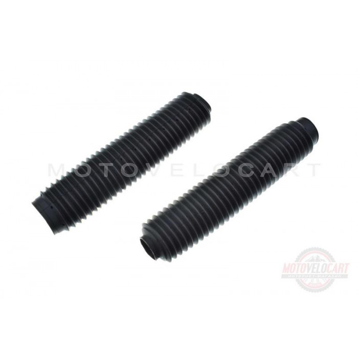 Гофры передней вилки (пара)   универсальные   L-325mm, d-40mm, D-55mm   (черные)   MZK