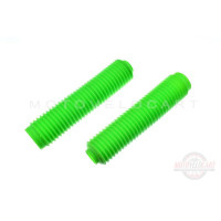 Гофры передней вилки (пара)   универсальные   L-325mm, d-40mm, D-55mm   (зелёные)   MZK
