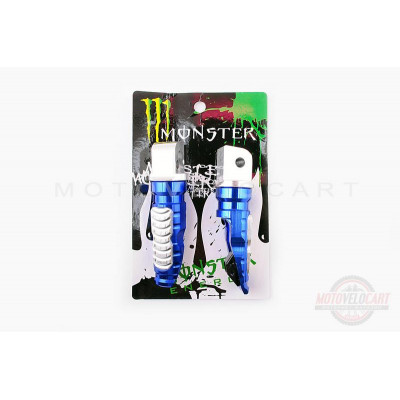Подножки пассажирские (mod:1, синие) "MONSTER ENERGY" Подножки пассажирские (mod:1, синие) "MONSTER ENERGY"