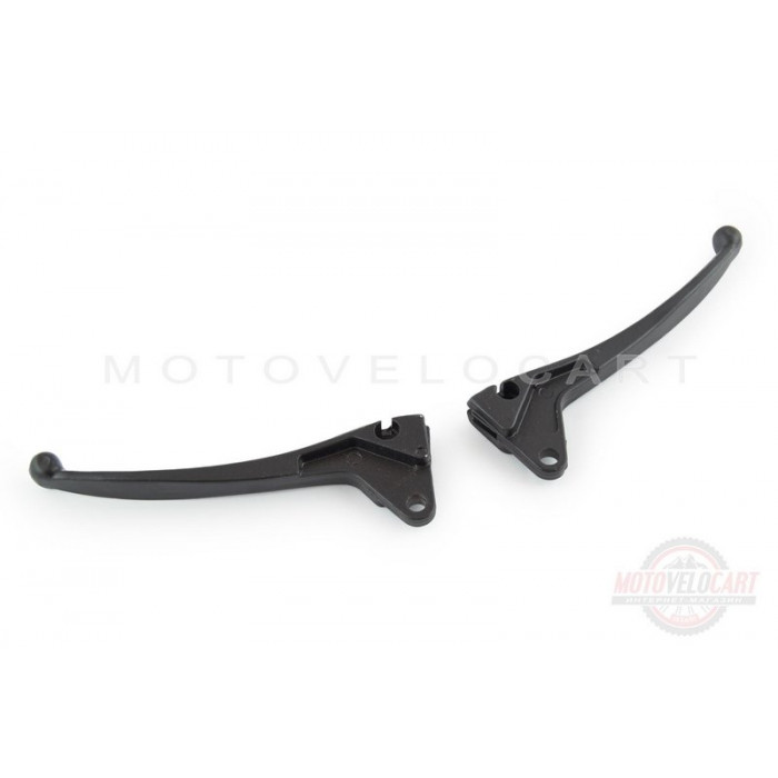 Рычаги руля (голые)   Yamaha JOG 50   (барабан/барабан, черные), пара