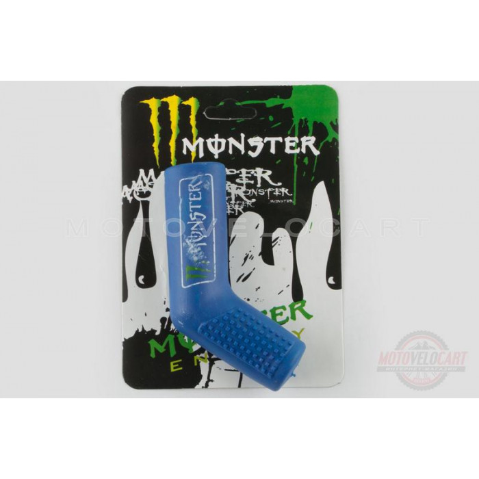 Резинка заводной ножки   "MONSTER ENERGY"   (универсальная, синяя)   "XJB"