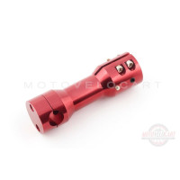 Крепление открытого руля на скутера (красное, посадочное место под руль ?23mm, под траверсу ?22mm) KOMATCU Крепление открытого руля на скутера (красное, посадочное место под руль ?23mm, под траверсу ?22mm) KOMATCU