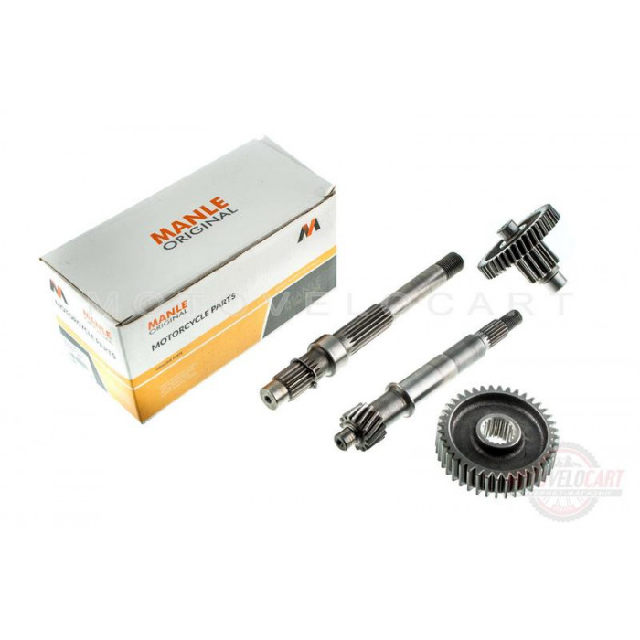 Редуктор (в сборе)   4T GY6 125/150   (длинный, под два амортизатора)   MANLE