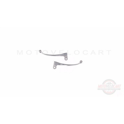 Рычаги руля (голые) Suzuki AD50, LETS (барабан/барабан, хром) KOMATCU (mod.A) Рычаги руля (голые) Suzuki AD50, LETS (барабан/барабан, хром) KOMATCU (mod.A)