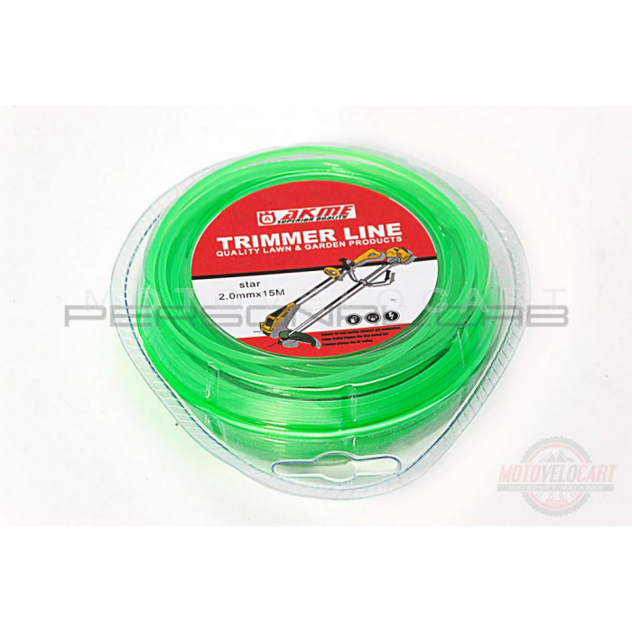 Леска мотокосы   ?2,0mm, 15 метров   (звезда)   EVO, шт