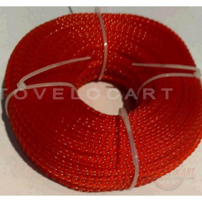 Леска мотокосы   ?2,0mm, 100 метров   (косичка, красная)   BEST, шт