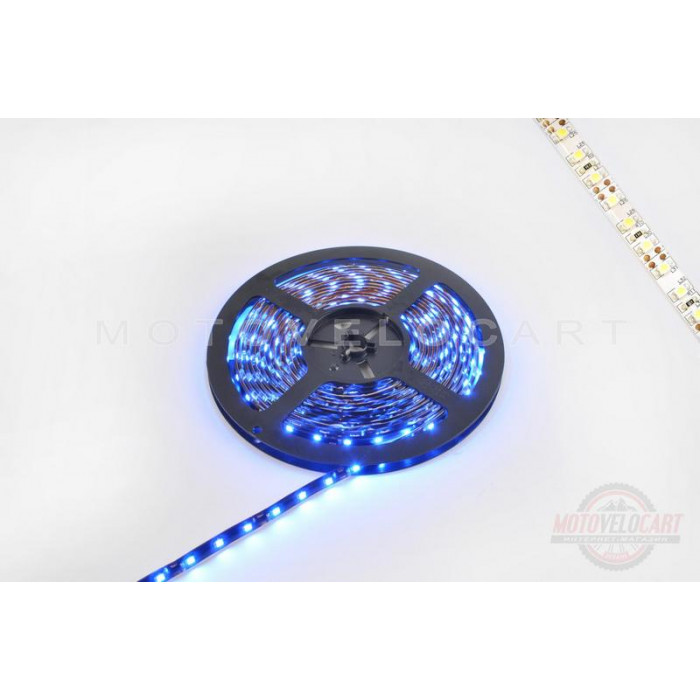 Лента светодиодная SMD 3528   (синяя, влагостойкая, 60 крист/1м, бухта 5м)  