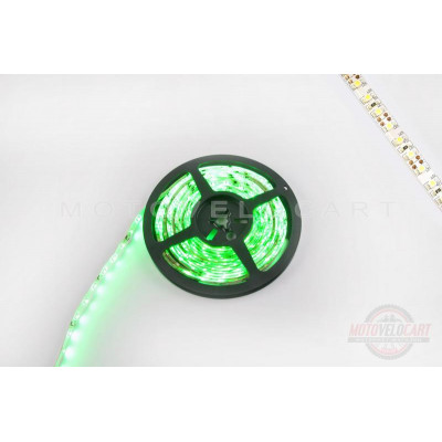 Лента светодиодная SMD 3528   (зеленая, влагостойкая, 60 крист/1м, бухта 5м)  
