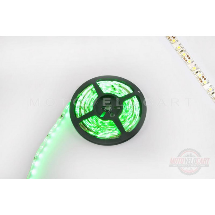 Лента светодиодная SMD 3528   (зеленая, влагостойкая, 60 крист/1м, бухта 5м)  