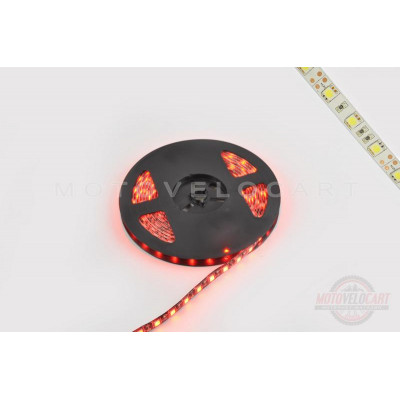 Лента светодиодная SMD 5050   (красная, влагостойкая, 60 крист/1м, бухта 5м)  