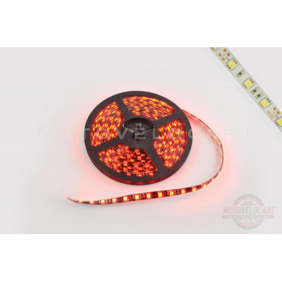 Лента светодиодная SMD 5050   (красная, влагостойкая, 30 крист/1м, бухта 5м)  