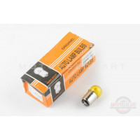 Лампа S25 (двухконтактная) 12V 10W/5W (стоп, габарит) (желтая) "ORANGE BOX" Лампа S25 (двухконтактная) 12V 10W/5W (стоп, габарит) (желтая) "ORANGE BOX"