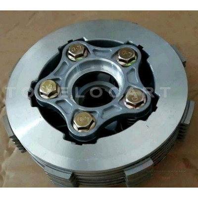 Диски сцепления (в сборе) 4T CG125 (5 болтов) (диски, пружины, столик) (расширенная) JH, компл. Диски сцепления (в сборе) 4T CG125 (5 болтов) (диски, пружины, столик) (расширенная) JH, компл.