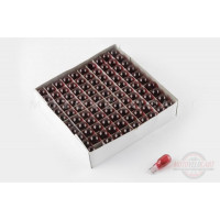 Лампа Т15 (безцокольная)   12V 10W   (поворот, красная)   "FL"