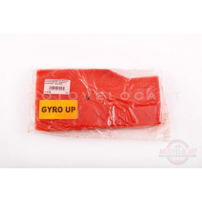 Элемент воздушного фильтра   Honda GYRO UP   (поролон с пропиткой)   (красный)