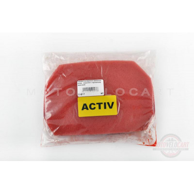 Элемент воздушного фильтра   Active   (поролон с пропиткой)   (красный)