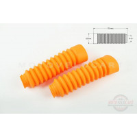 Гофры передней вилки (пара) универсальные L-170mm, d-30mm, D-50mm (желтые) "KTO" Гофры передней вилки (пара) универсальные L-170mm, d-30mm, D-50mm (желтые) "KTO"