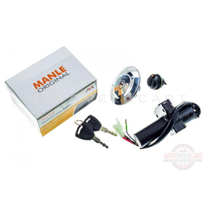 Замок зажигания (комплект)   Yamaha YBR125   (+крышка бака)   MANLE