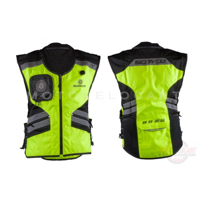 Защита жилет (size:XL, свето отражающий, mod:JK32) "SCOYCO"
