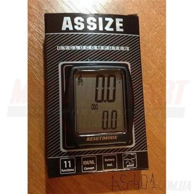 Велокомпьютер assize as - 401 проводной (11 режимов) "MD" Велокомпьютер assize as - 401 проводной (11 режимов) "MD"