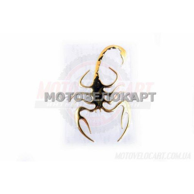 Наклейка   шильдик   SPIDER   (8x12см, алюминий, желтый)   (#4733)