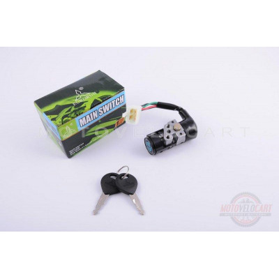 Замок зажигания (голый) Honda LEAD, TACT (4 провода) "EURORUN" Замок зажигания (голый) Honda LEAD, TACT (4 провода) "EURORUN"