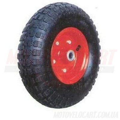 Колесо на садовую тачку 4.00-6 (d=16 mm)
