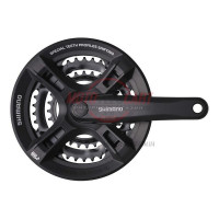 Шатун система SHIMANO ALIVIO 3 зв. 48 зубов, цвет черный (MD)