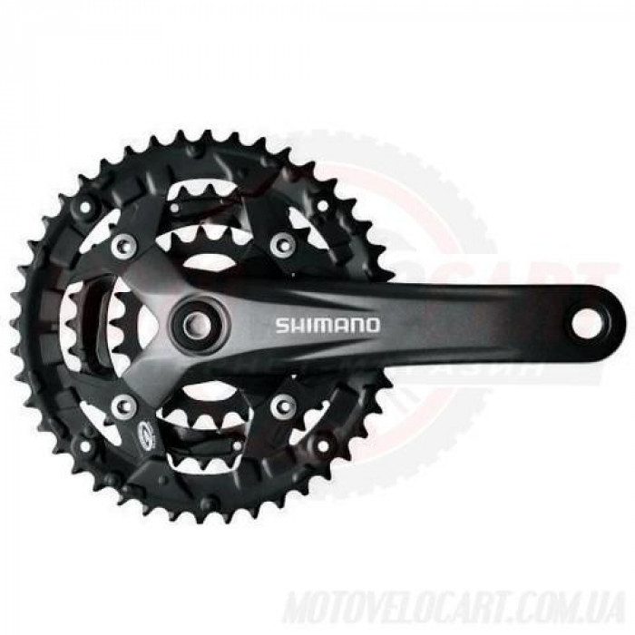 Шатун система SHIMANO разборная 3 зв. 48 зубов, цвет черный (MD)